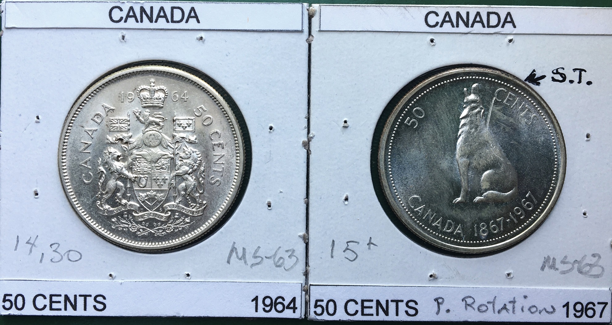 50 cents 1964 et 1967.JPG