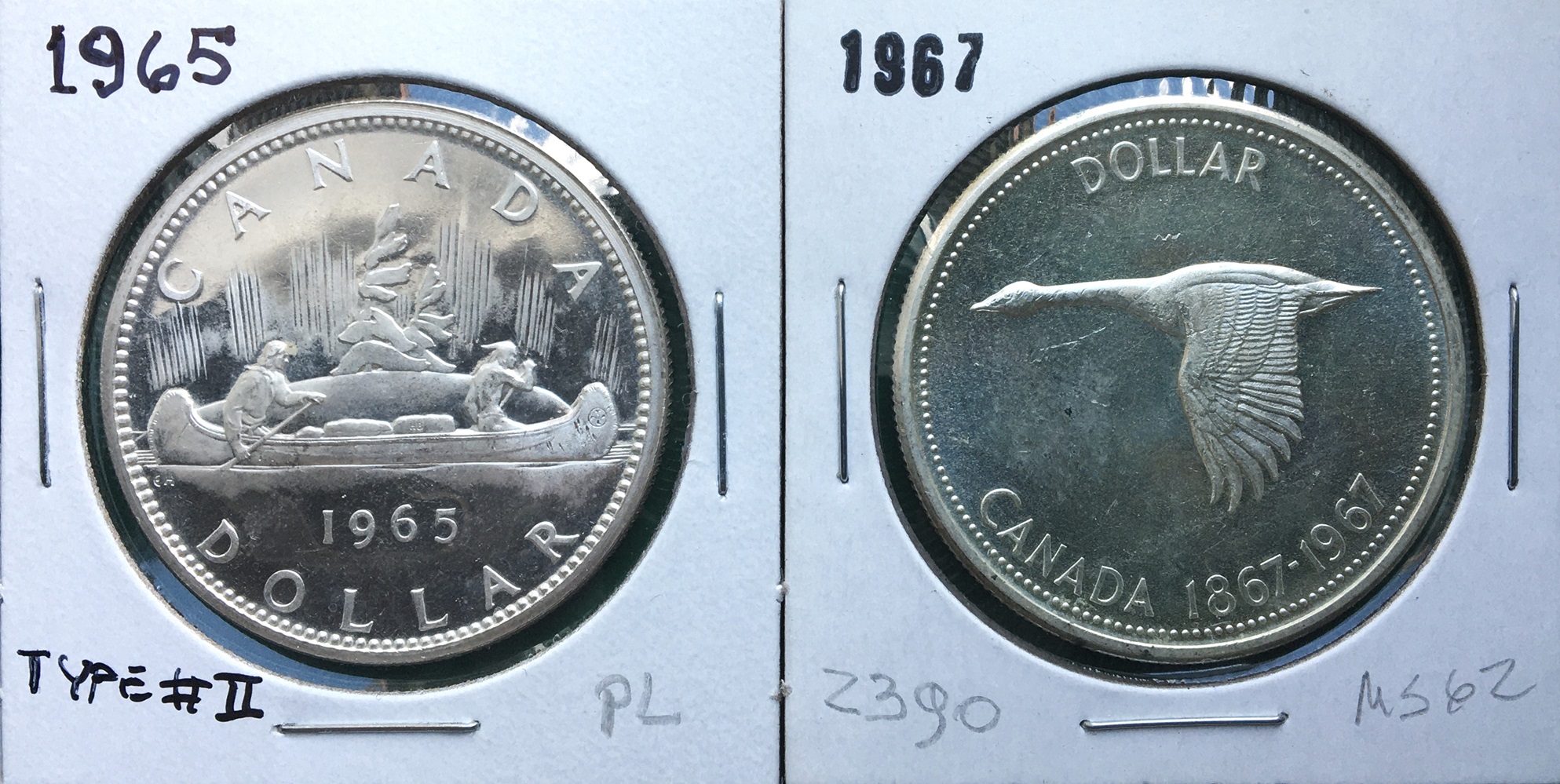 1 dollar 1965 et 1967.JPG