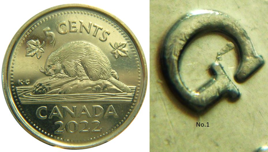 5 Cents 2022-Éclat coin dans le G de d.G-No.1 No.2..JPG
