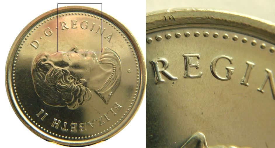 5 Cents 2005.V-Dépôt de métal sur légende revers-No.1.JPG