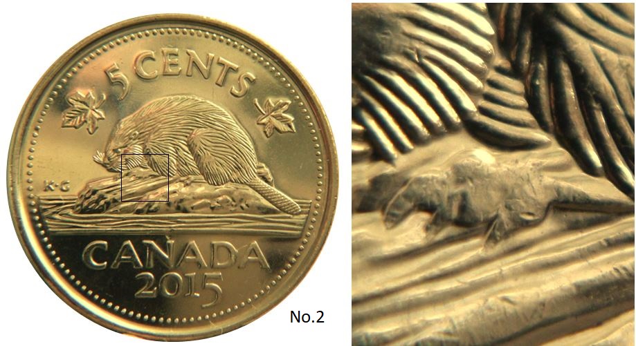 5 Cents 2015-Coin obturé patte devant-No.2,.JPG