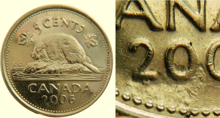 5 Cents 2006-Frappe à travers graisse sur 20-1.JPG
