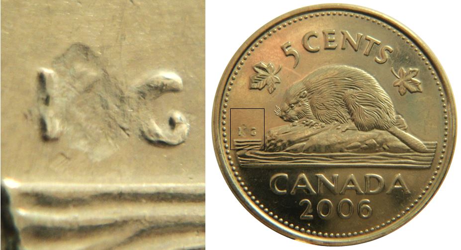 5 Cents 2006-Frappe à travers sur K.G.JPG