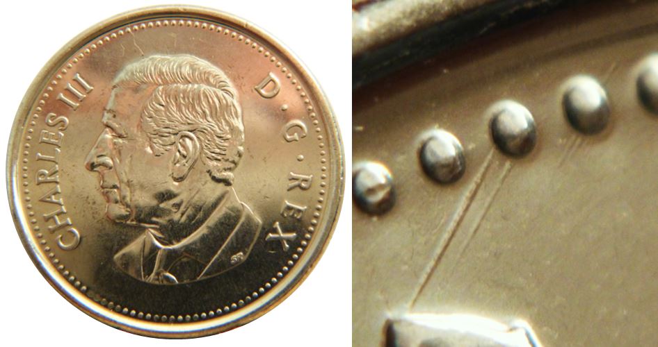 5 Cents 2023-Dommage du coin au dessus feuille gauche-1.JPG