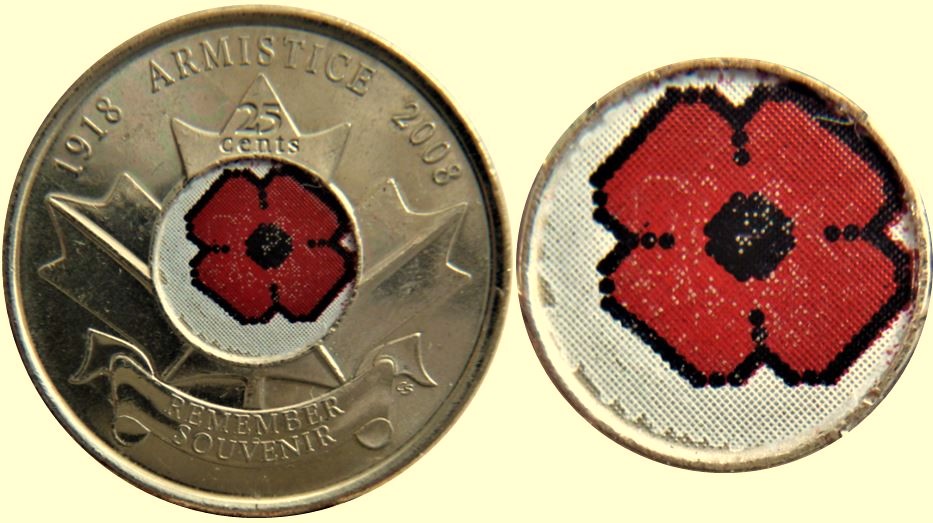 25 Cents 2008 Coquelicot -Le Coquelicot est décentré-2.JPG