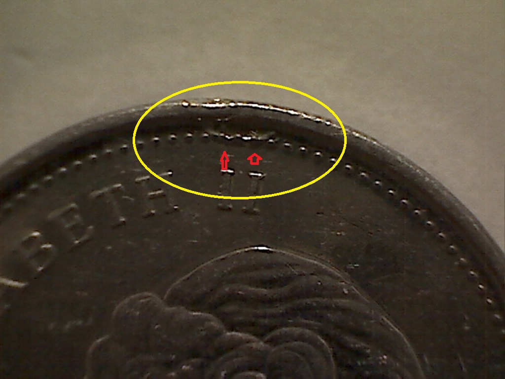 5 CENTS 2009 Surplus métal sur perles au-dessus II  B524048C.jpg