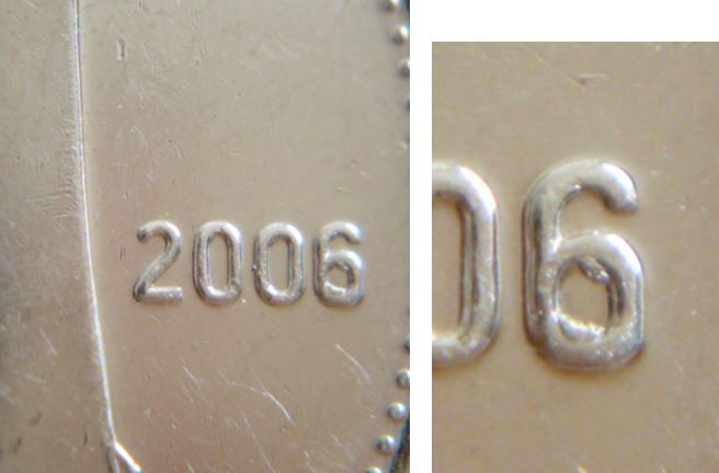 10 Cents 2006-Éclat de coin dans le 6.JPG
