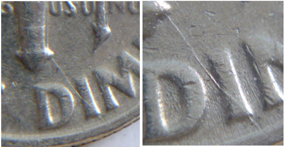 10 Cents USA 1980P- Coin fendillé sous le flambo-2.JPG