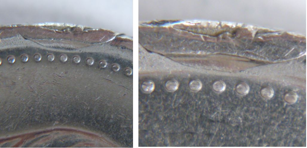 5 Cents 2009-Surplus de métal -La bavure repliée sur la tranche-2.JPG