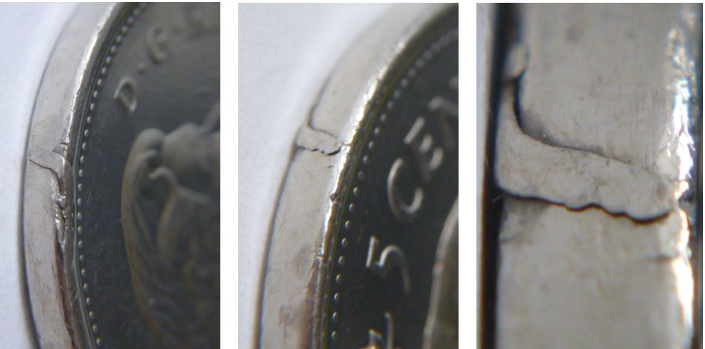 5 Cents 2009-Surplus de métal -La bavure repliée sur la tranche-3.JPG