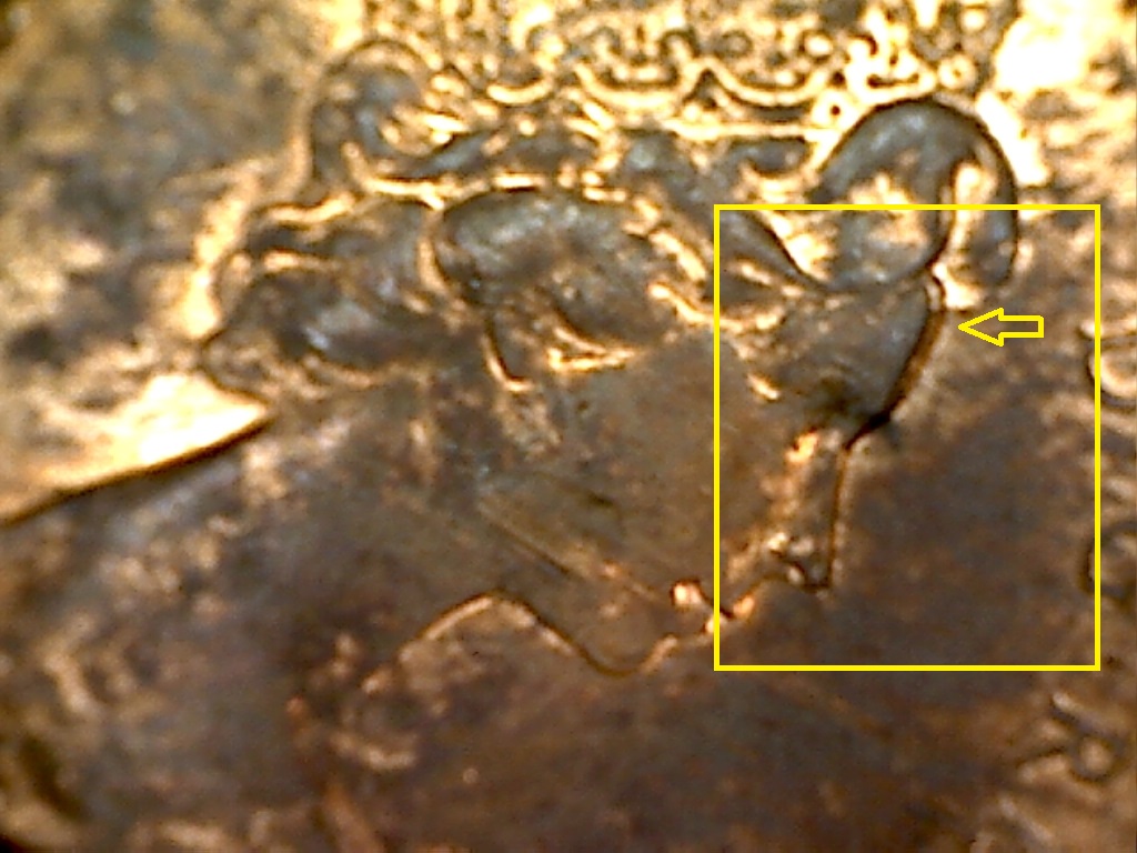 1979 Coin entrechoqué et dépôt de métal B018076C 1 de 2.jpg