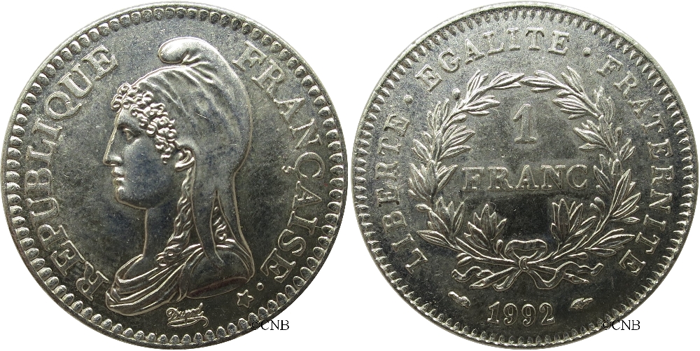 1 franc 1992 République_fra1838.jpg