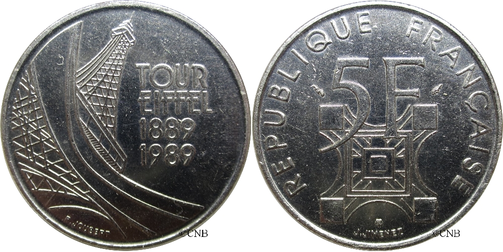 5 francs 1989 Tour Eiffel_fra1880.jpg