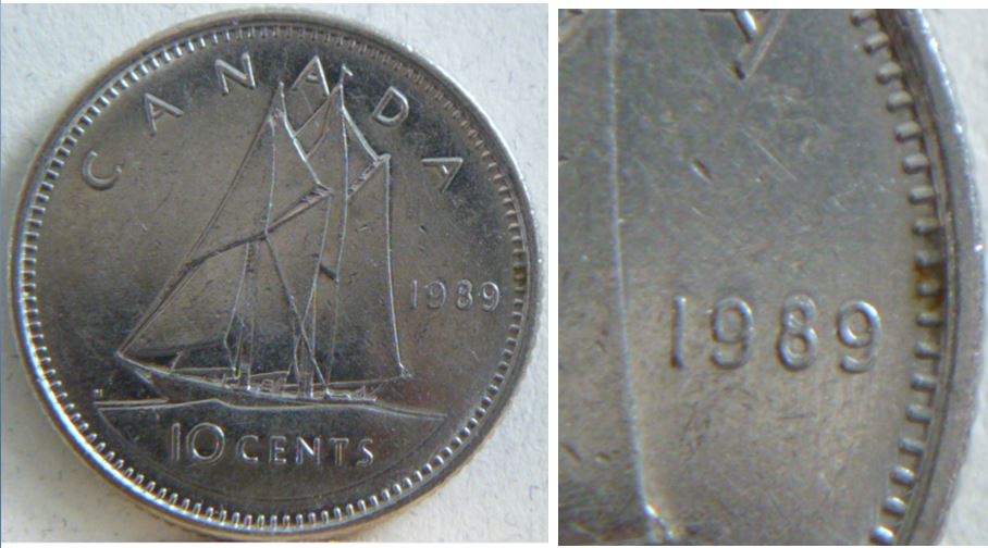 10 Cents 1989- Double 989 -Coin détérioré-1.JPG