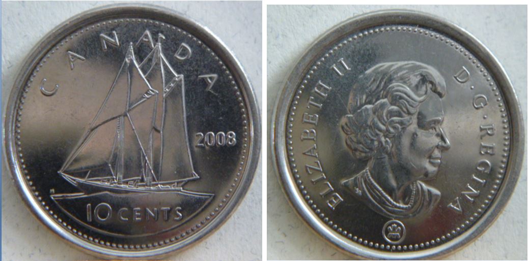 10 Cents 2008-Éclat de coin près de la signature -Beau petit point-1.JPG