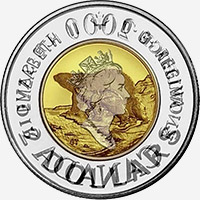 Elizabeth II (2000) - Avers - Coins entrechoqués