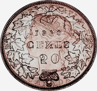 Victoria (1870 à 1901) - Avers - Coins entrechoqués