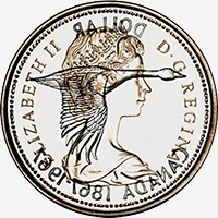 Elizabeth II (1967) - Avers - Coins entrechoqués