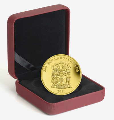 Pièce en or de 300 $ 2011 - Armoiries de la Nouvelle-Écosse