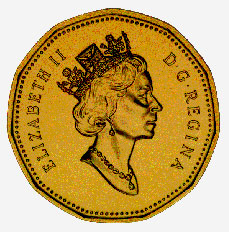 Canada, pièce de 1 dollar, 1990