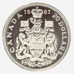 0 dollars en or, 1967