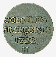 Compagnie des Indes Occidentales, colonies françoises, 1722