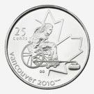 25 cents 2007 - Curling en fauteil roulante