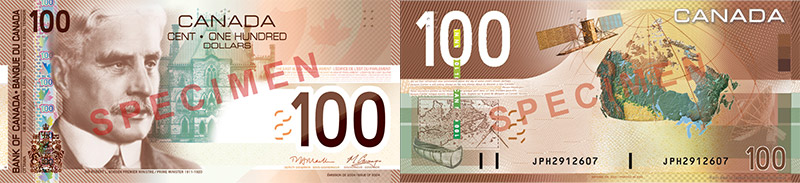 Valeur des billets de banque de 100 dollars de 2004 à 2011
