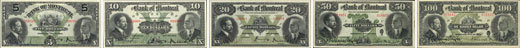 Billets de la banque de Montréal de 1914
