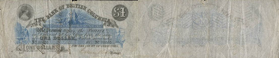 Valeur des billets de banque de 1 dollar 1875