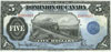 1912 5 dollars banknote