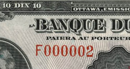 10 dollars 1935 - Billet de banque - Français - Série F