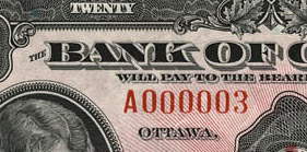 20 dollars 1935 - Billet de banque - Anglais - Série A