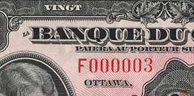 20 dollars 1935 - Billet de banque - Français - Série F