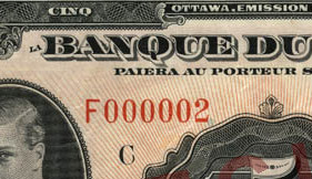 5 dollars 1935 - Billet de banque - Français - Série F