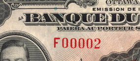 50 dollars 1935 - Billet de banque - Français - Série F