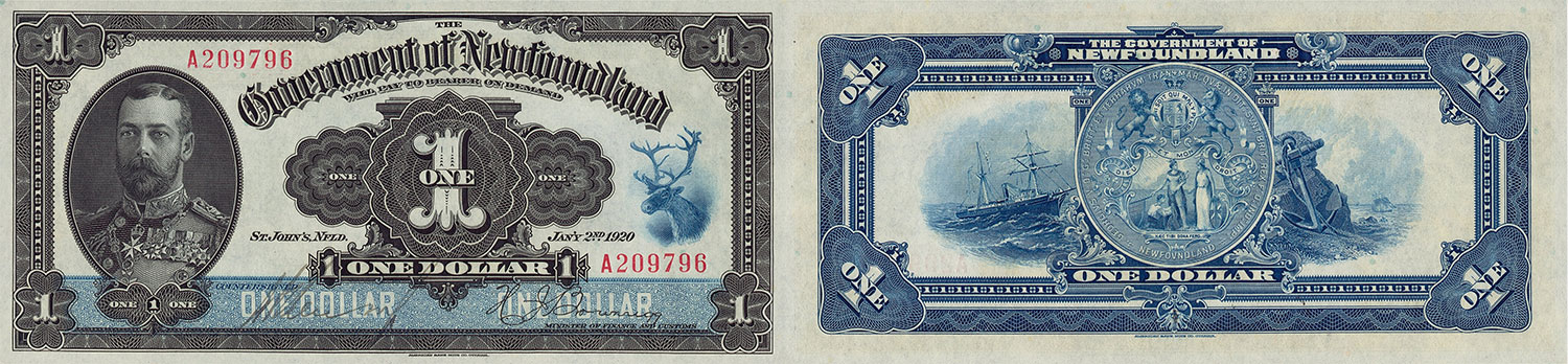 Government of Newfoundland 1 dollar 1920