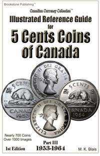 Illustrated Reference Guide for 5 cents coins of Canada - 1953-1964