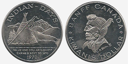 Banff - Kiwanis Dollar - Indian-Days - 1970