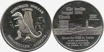 Drumheller - Dinosaur Dollar - Petites lettres