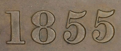 George Davies - 1/2 penny 1855