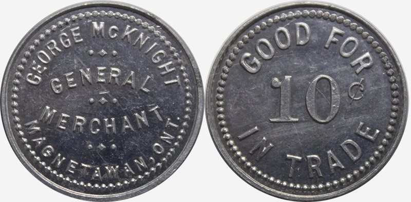 George McKnight - Magnetawan - General Merchant - 10 cents