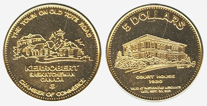 Kerrobert - 5 dollars - Court House - 2001 - Gold Plated