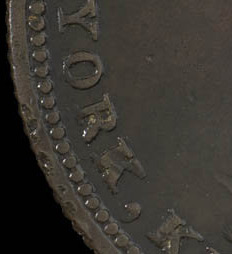 Lesslie & Sons - 1/2 penny 1824 - Avec virgule