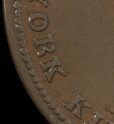 Lesslie & Sons - 1/2 penny 1824 - Sans virgule