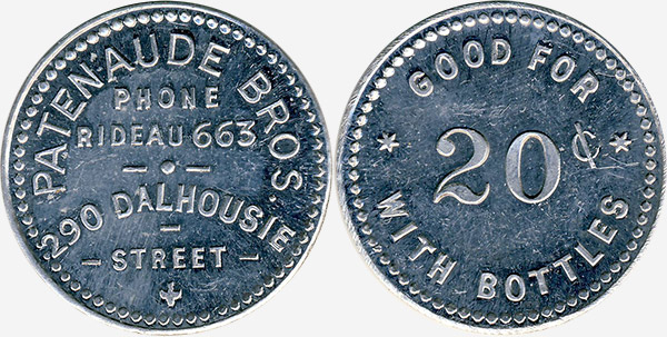 Patenaude Bros - With Bottles - 20 cents