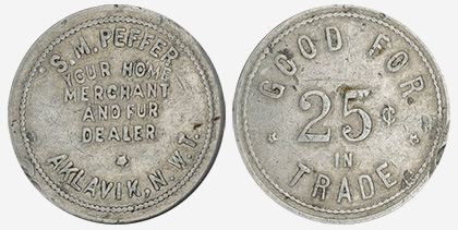 S.M. Peffer - Aklavik - 25 cents