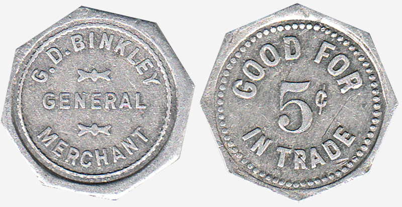 G.D. Binkley - General Merchant - 5 cents