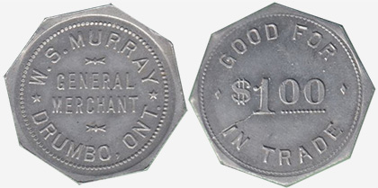W.S. Murray - Drumbo - General Merchant - 1 dollar
