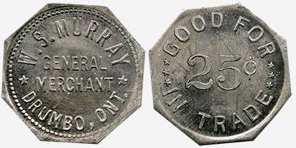 W.S. Murray - Drumbo - General Merchant - 25 cents